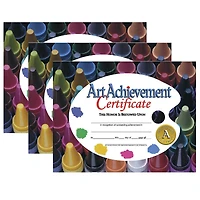 Hayes® Art Achievement Certificate, 3 Packs of 30