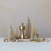 Hello Honey® 5.5" Gold Finish Aluminum Advent Taper Candleholder