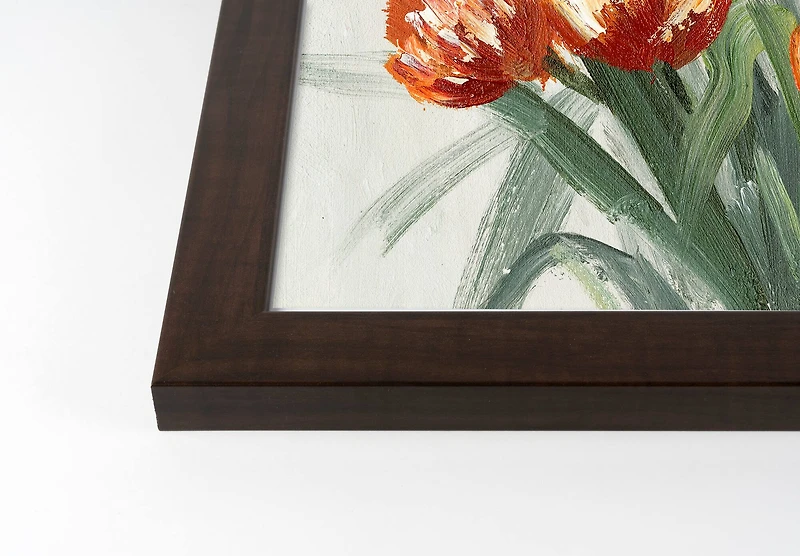  Fall Flower Black Framed Print Wall Art