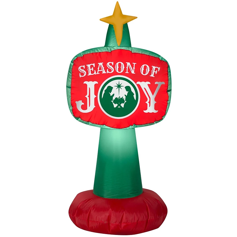 3.5ft. Airblown® Inflatable Outdoor Season of Joy Sign