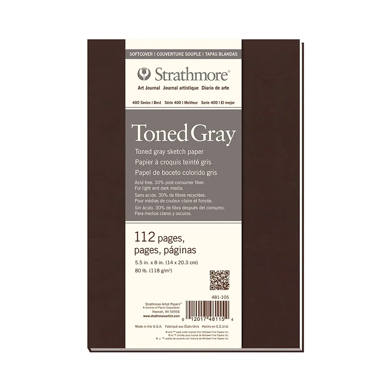 Strathmore® 400 Series Soft Cover Toned Gray Art Journal