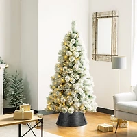 Glitzhome® 22" Hammered Metal Tree Collar