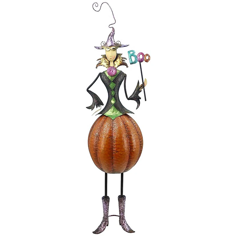 Design Toscano 3ft. Gloria VanderBoo Metal Witch Bobble Statue