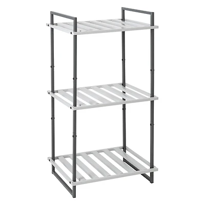 6 Pack: Honey Can Do Gray Tones 3-Tier Tubular Metal Shelf