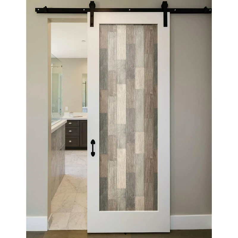 RoomMates Black Weathered Wood Plank Peel & Stick Wallpaper