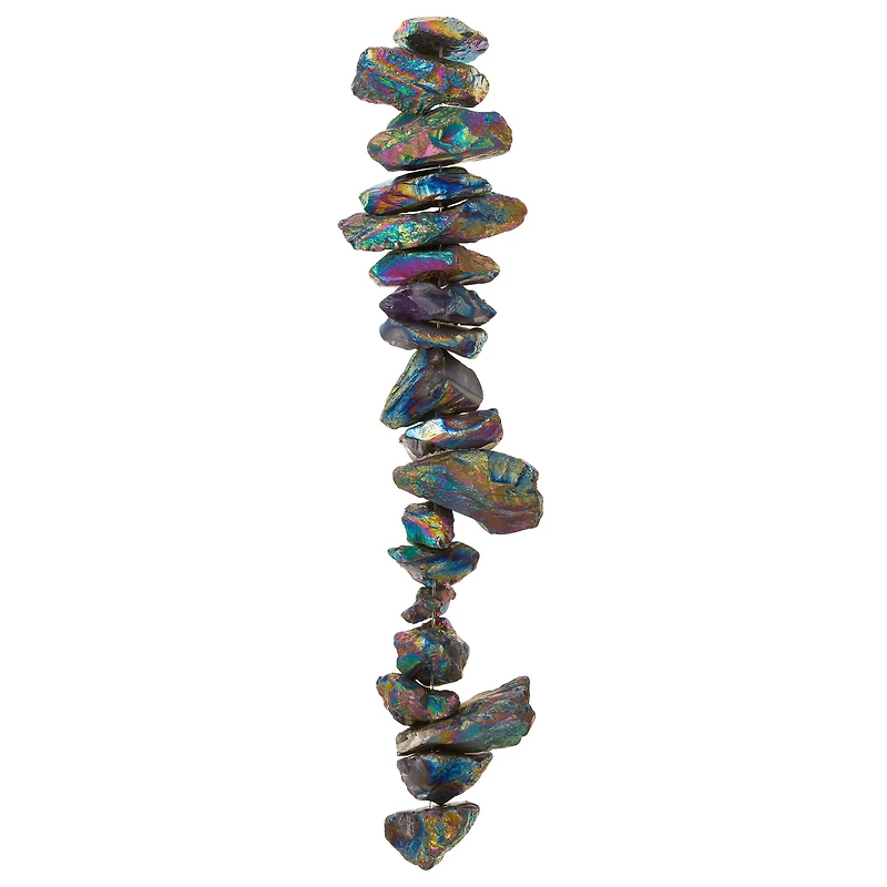 12 Pack: Aurora Borealis Hematite Spike Beads by Bead Landing™