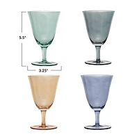 Hello Honey 8oz. Stemmed Wine Glass Set, 4ct.