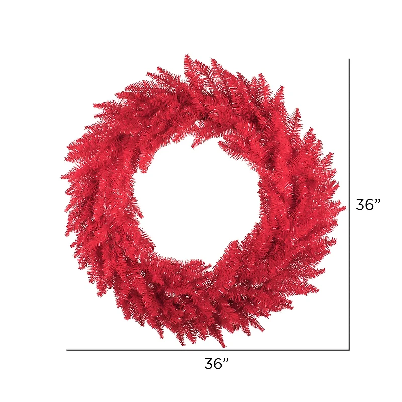 36" Red Fir Christmas Wreath