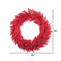 36" Red Fir Christmas Wreath