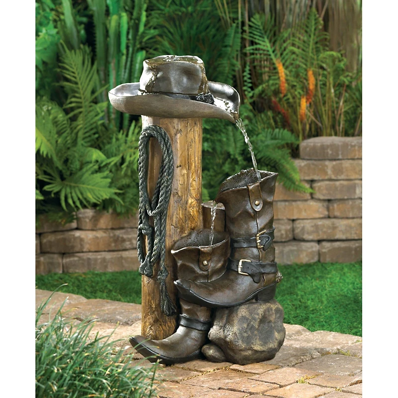22.5" Wild Western Water Fountain