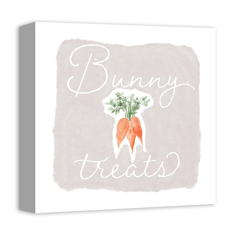 Bunny Treats Canvas Wall Art