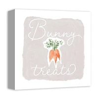 Bunny Treats Canvas Wall Art