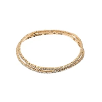 Crystal Lane DIY Gold & Crystal Rhinestones Bracelets, 2ct.