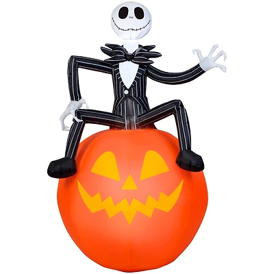 6ft. Airblown® Inflatable Nightmare Before Christmas Jack on Pumpkin
