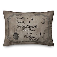 Double Double Trouble 1 14" x 20" Throw Pillow