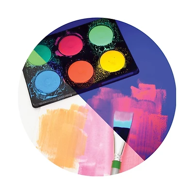 Micador® Dark Arts 6 Color Neon Glow Washable Paint Discs Set
