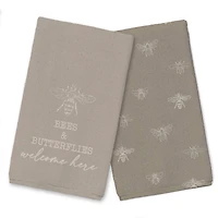 Bees & Butterflies Welcome Tea Towel Set