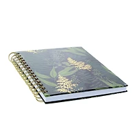 6 Pack: Art Alternatives Gold Garden Black Spiral Fashion Lined Journal, 6" x 8"