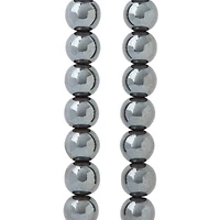 Gray Hematite Stone Round Beads, 10mm by Bead Landing™