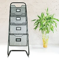 3ft. Metal Mesh Magazine Rack