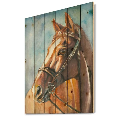 Designart - Portrait of A Brown Horse