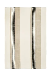 Hello Honey® Tan & Gray Striped Cotton Tea Towel Set