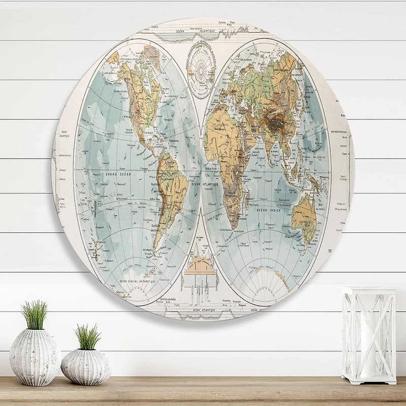 Designart - Ancient Map of The World II
