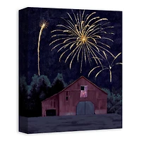 Farm Fireworks Canvas Wall Art