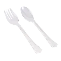 Clear Serving Fork & Spoon Set by Celebrate It™