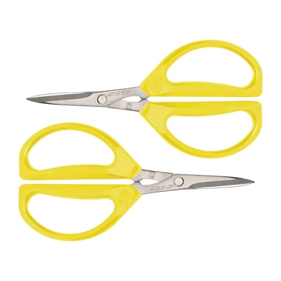 Honey Can Do 2 Pack Joyce Chen Original Unlimited Kitchen Scissors w/ Yellow Handles
