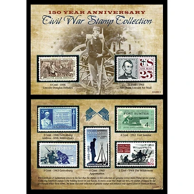 150th Anniversary Civil War Commemorative Stamp Collection