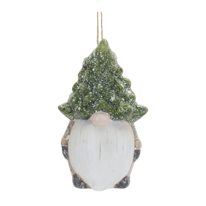 6ct. 3.25" Gnome with Tree Hat Ornaments