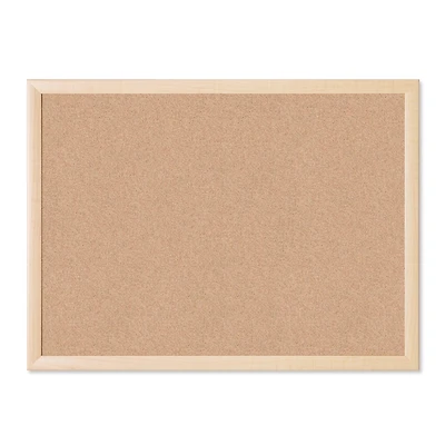 U Brands™ 24'' x 18'' Birch MDF Framed Cork Bulletin Board