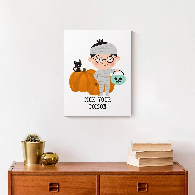 Pick Your Poison Mummy Canvas Wall Art