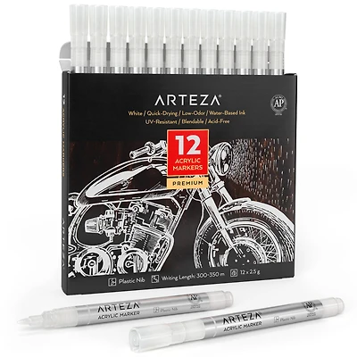 Arteza® White Acrylic Paint Markers