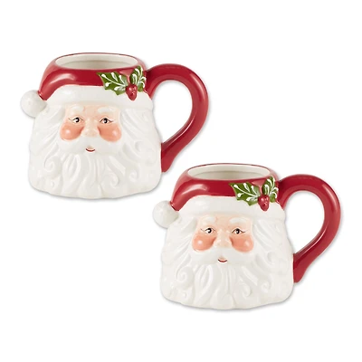 DII® 14oz. Santa Ceramic Mugs, 2ct.