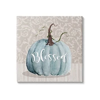 Stupell Industries Seasonal Blessed Pumpkin Patterned Canvas Wall Art