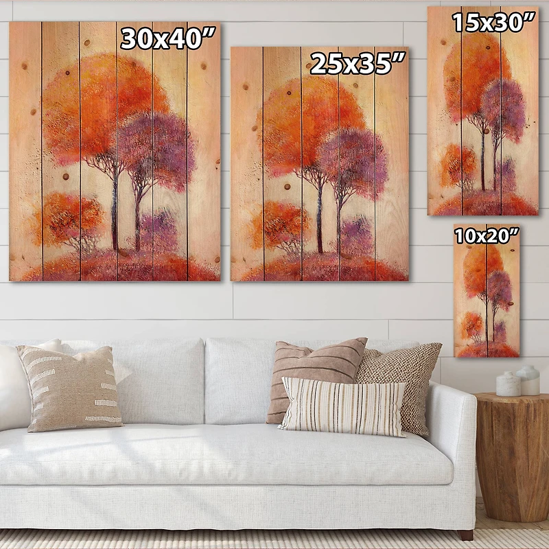 Designart - Colourful Trees Impression I