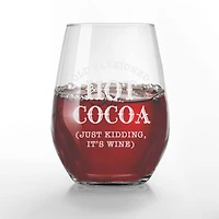 15oz. Old Fashioned Hot Cocoa Engraved Stemless Wine Glass