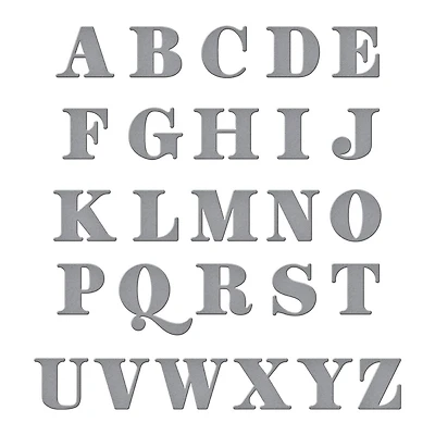 Spellbinders® Be Bold Uppercase Alphabet Etched Dies