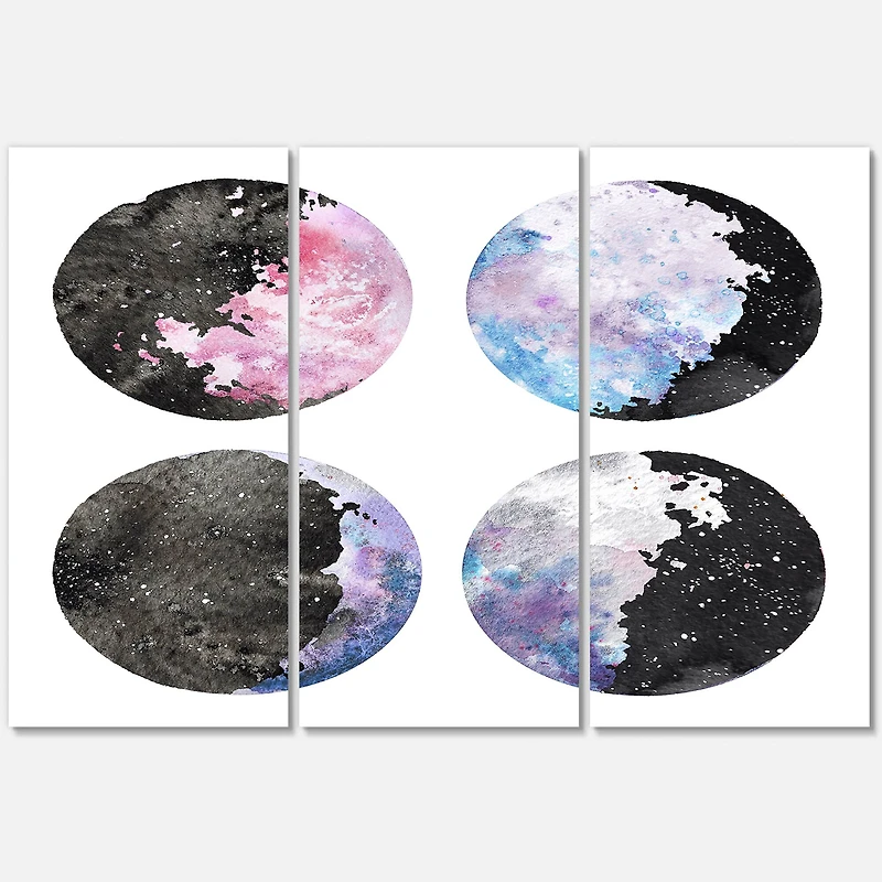 Designart - Moon Phases With Stars and Sky
