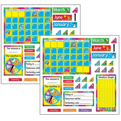 TREND Enterprises® Year Around Calendar Bulletin Board Set, Set of 2