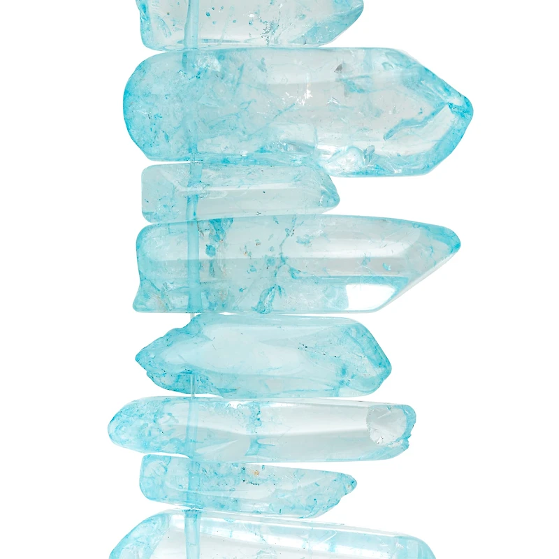 12 Pack: Sedona Light Blue Quartz Nugget Beads by Bead Landing™