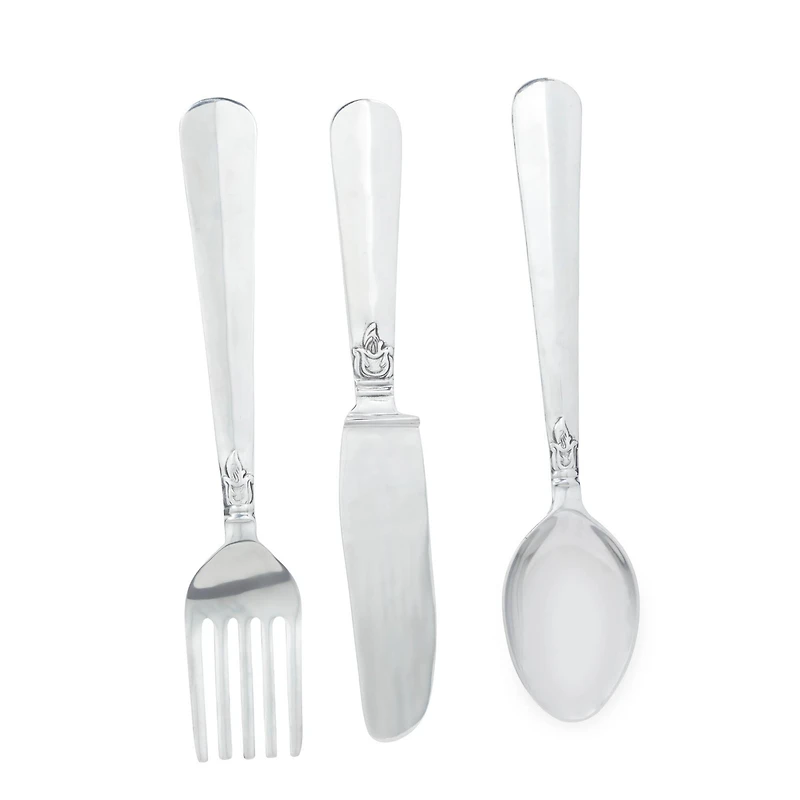 Silver Aluminum Flatware Wall Accent Set, 3ct.