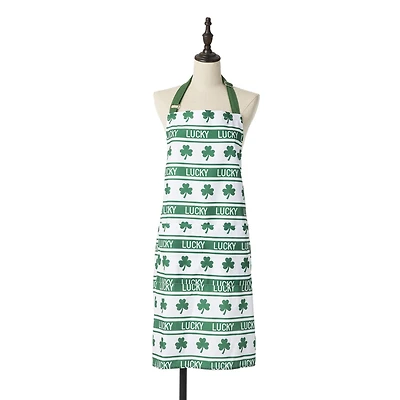 Glitzhome® 31.25" St. Patrick's Shamrocks Apron