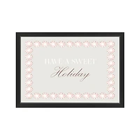 30" Sweet Holiday Peppermint Black Framed Print Wall Art