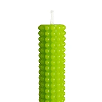 Hello Honey® 10" Green Unscented Hobnail Taper Candles, 2ct.