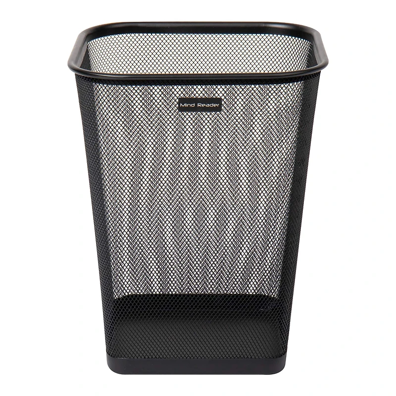Mind Reader 2 Piece Square Metal Mesh Waste Basket Set