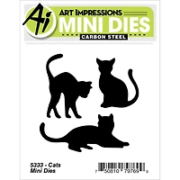 Art Impressions Cats Mini Die Set