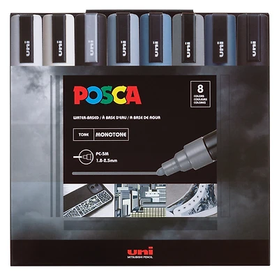 POSCA PC-5M Medium Tip Monotone Paint Marker Set